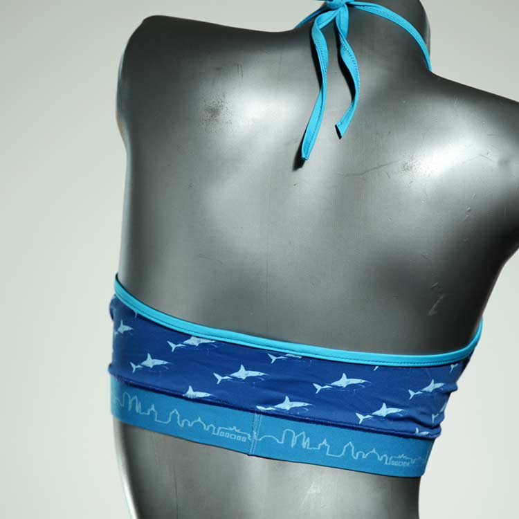 bunte ökologische preiswerte süße Bikini Top, sportliche Bademode für Damen