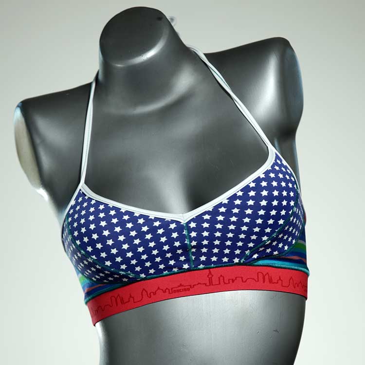 bequeme schöne preiswerte handgemachte Bikini Top, sportliche Bademode für Damen