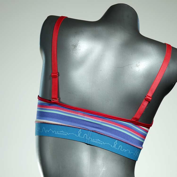 farbige gemusterte bunte preiswerte Bikini Top, sportliche Bademode für Damen thumbnail