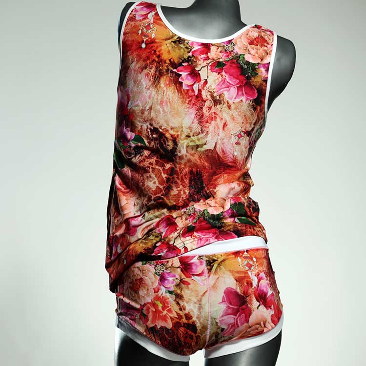 nachhaltige schöne attraktive sexy Unterwäsche Set für DamenPanty / Hotpant mit Top aus Biobaumwolle