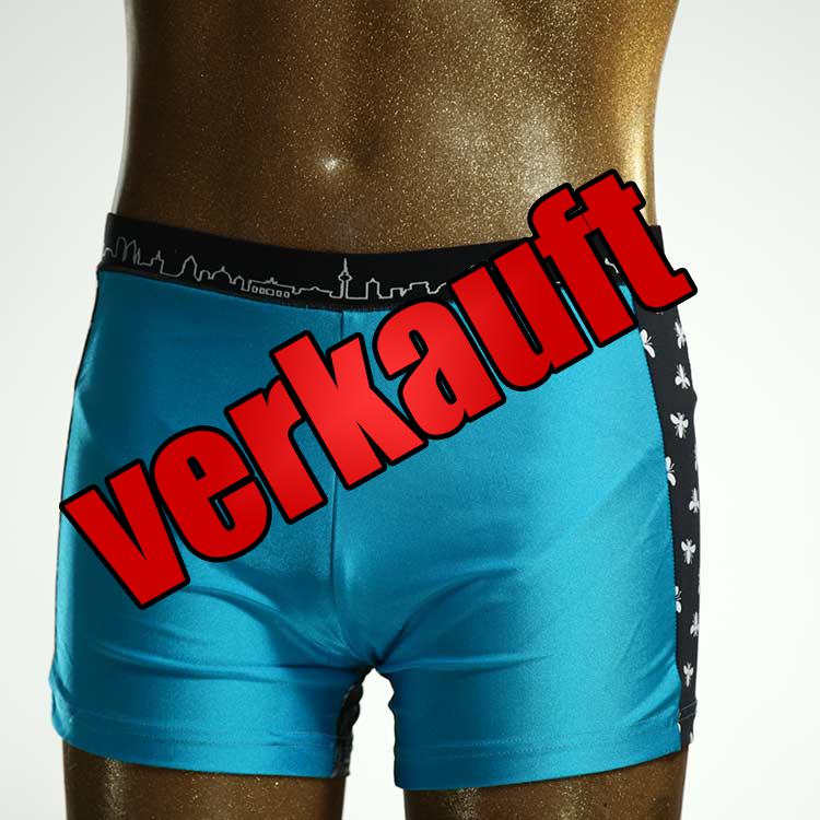 gemusterter  bunter nachhaltiger Badehose , Bademode für Herren