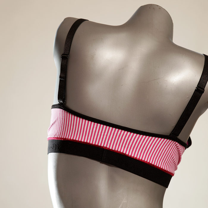  handgemachter bunter elastischer BH - Büstenhalter - Bustier aus Baumwolle für Damen thumbnail