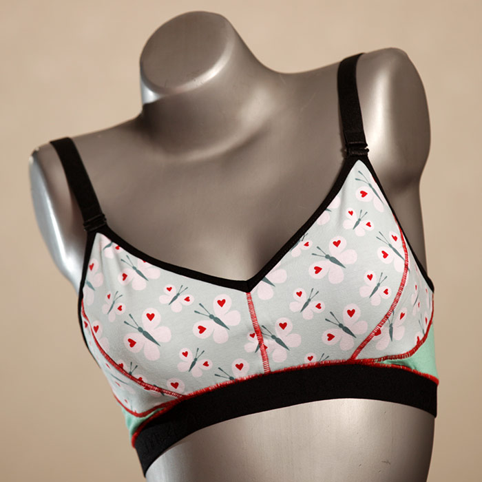  sweet patterned comfortable cotton Bra - Bustier for women thumbnail