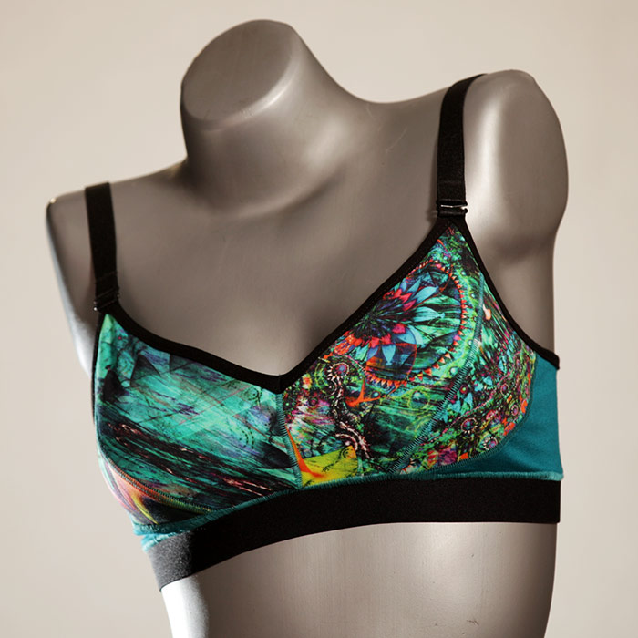  patterned colourful sustainable cotton Bra - Bustier for women thumbnail