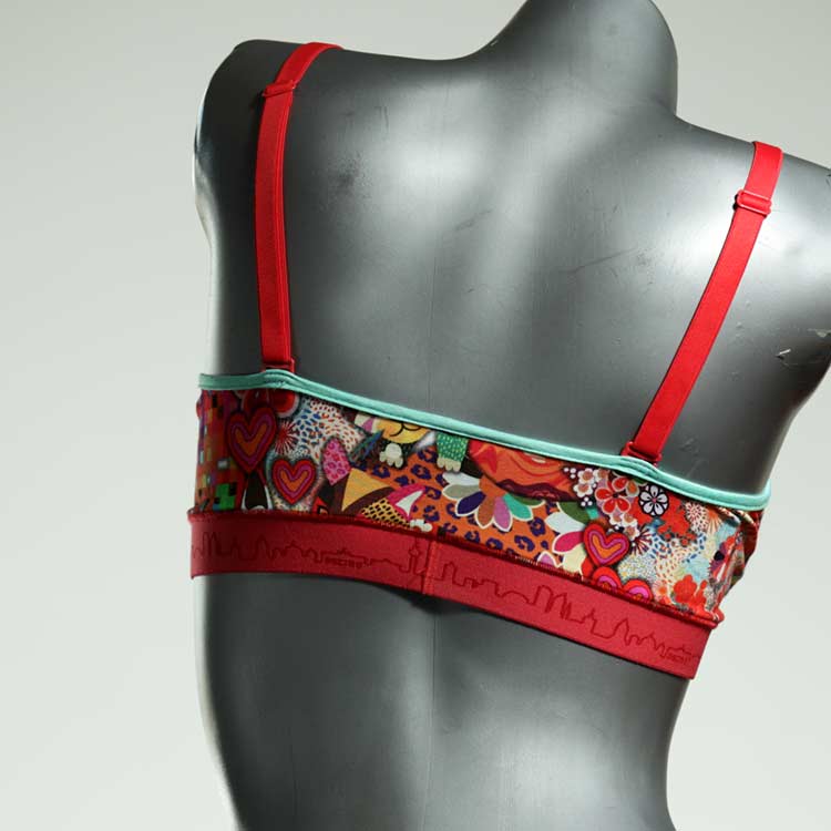 gemusterte süße schöne handgemachte BH, Büsternhalter aus Baumwolle, Damenunterwäsche thumbnail