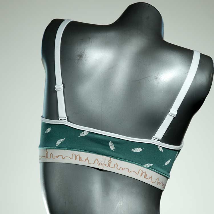 gemusterte süße attraktive handgemachte BH, Büsternhalter aus Baumwolle, Damenunterwäsche thumbnail