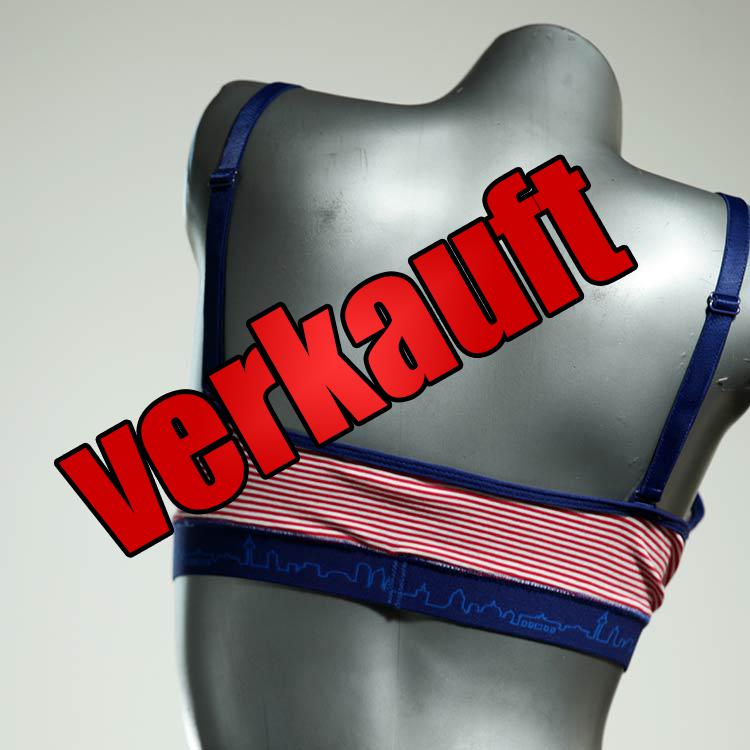 nachhaltige sexy handgemachte bunte BH, Büsternhalter aus Baumwolle, Damenunterwäsche