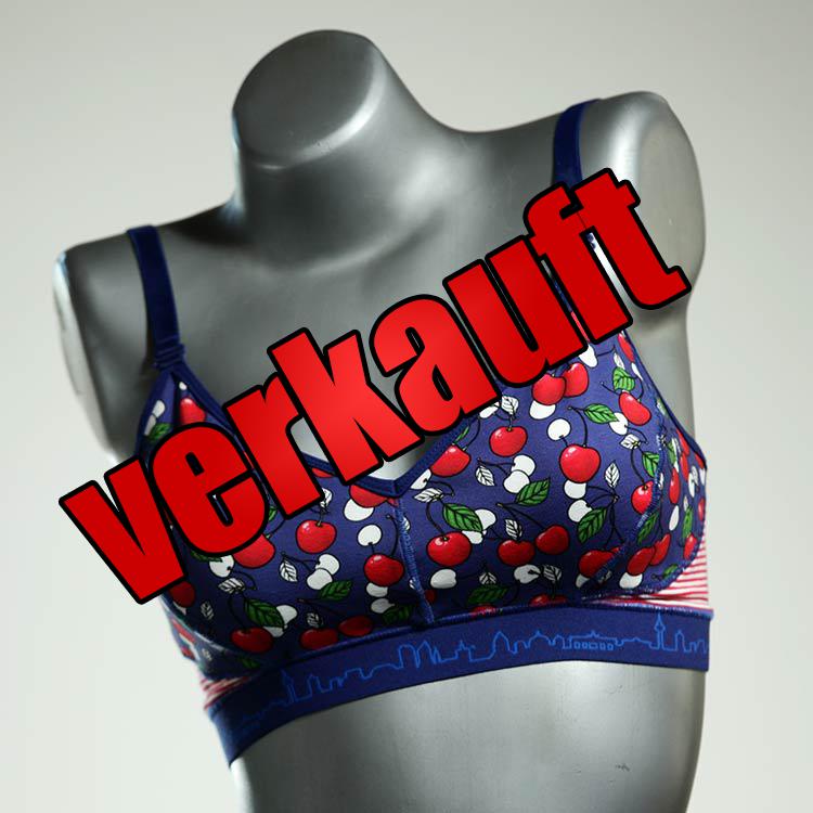 nachhaltige sexy handgemachte bunte BH, Büsternhalter aus Baumwolle, Damenunterwäsche
