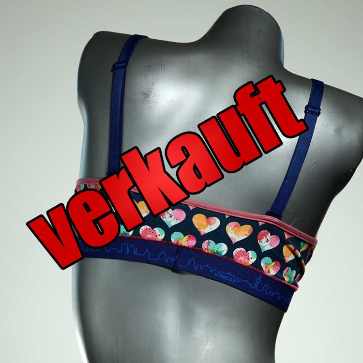 attraktive sexy gemusterte bequeme BH, Büsternhalter aus Baumwolle, Damenunterwäsche