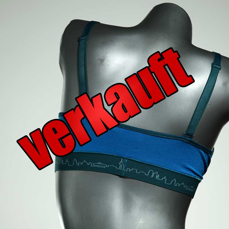 gemusterte bequeme günstige ökologische BH, Büsternhalter aus Baumwolle, Damenunterwäsche