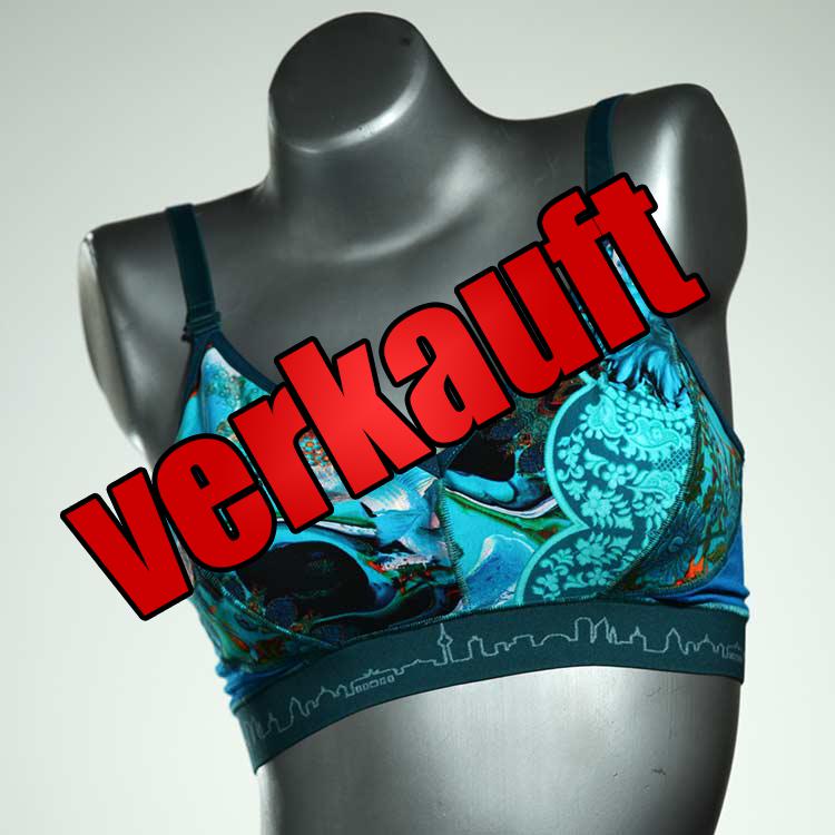 gemusterte bequeme günstige ökologische BH, Büsternhalter aus Baumwolle, Damenunterwäsche