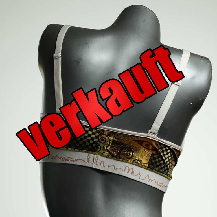 nachhaltige gemusterte bequeme attraktive BH, Büsternhalter aus Baumwolle, Damenunterwäsche