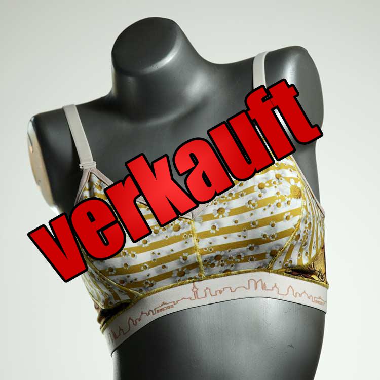 nachhaltige gemusterte bequeme attraktive BH, Büsternhalter aus Baumwolle, Damenunterwäsche
