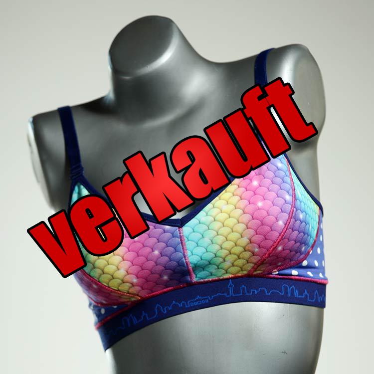 farbige schöne ökologische gemusterte BH, Büsternhalter aus Baumwolle, Damenunterwäsche