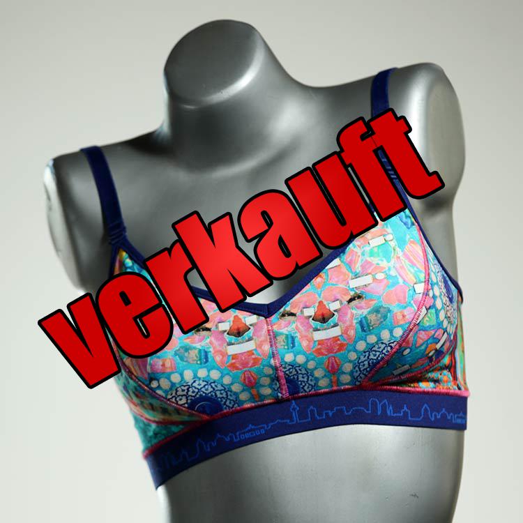 günstige bequeme farbige ökologische BH, Büsternhalter aus Baumwolle, Damenunterwäsche