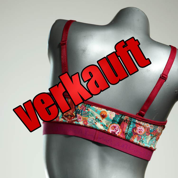 handgemachte bequeme gemusterte farbige BH, Büsternhalter aus Baumwolle, Damenunterwäsche