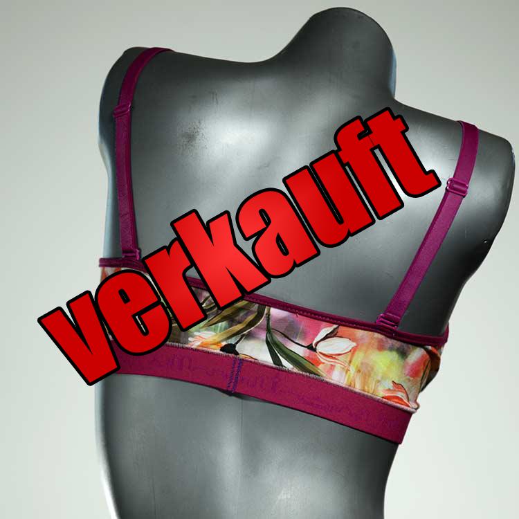 ökologische handgemachte sexy gemusterte BH, Büsternhalter aus Baumwolle, Damenunterwäsche