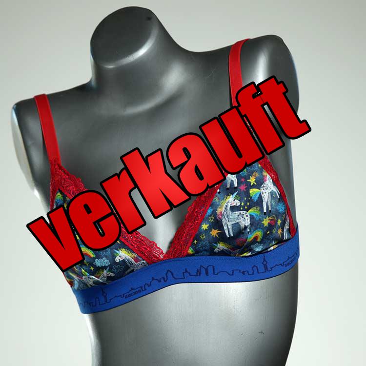 sexy gemusterte ökologische attraktive BH, Büsternhalter aus Baumwolle, Damenunterwäsche