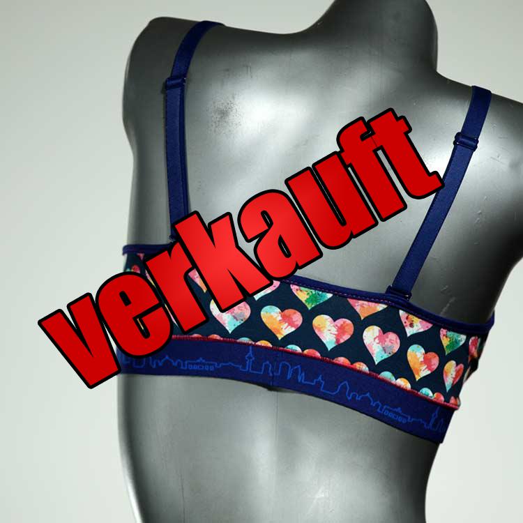 sexy ökologische gemusterte nachhaltige BH, Büsternhalter aus Baumwolle, Damenunterwäsche