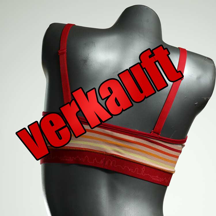 nachhaltige gemusterte ökologische handgemachte BH, Büsternhalter aus Baumwolle, Damenunterwäsche