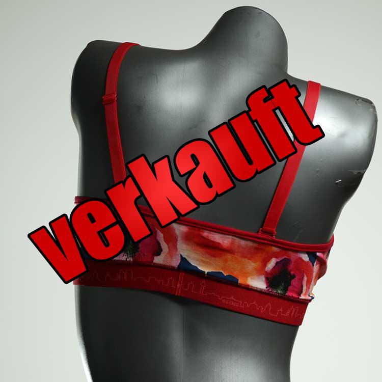 gemusterte ökologische preiswerte handgemachte BH, Büsternhalter aus Baumwolle, Damenunterwäsche