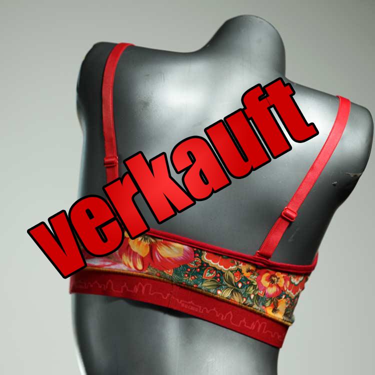 farbige attraktive bequeme gemusterte BH, Büsternhalter aus Baumwolle, Damenunterwäsche