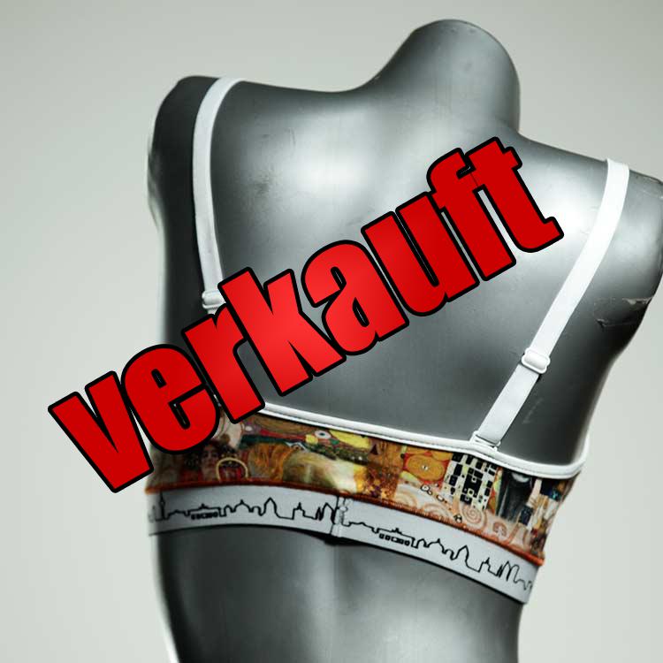 schöne attraktive handgemachte ökologische BH, Büsternhalter aus Baumwolle, Damenunterwäsche