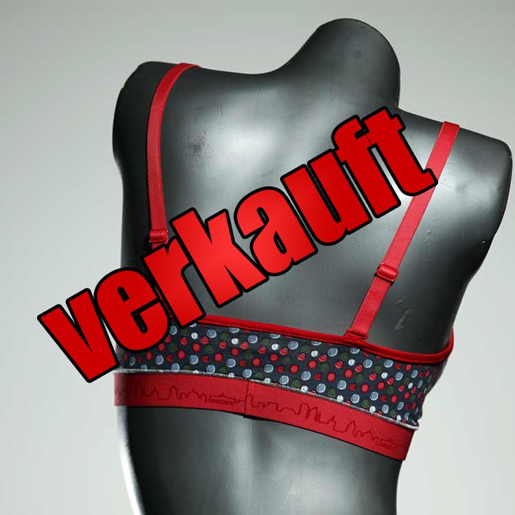 handgemachte ökologische gemusterte süße BH, Büsternhalter aus Baumwolle, Damenunterwäsche