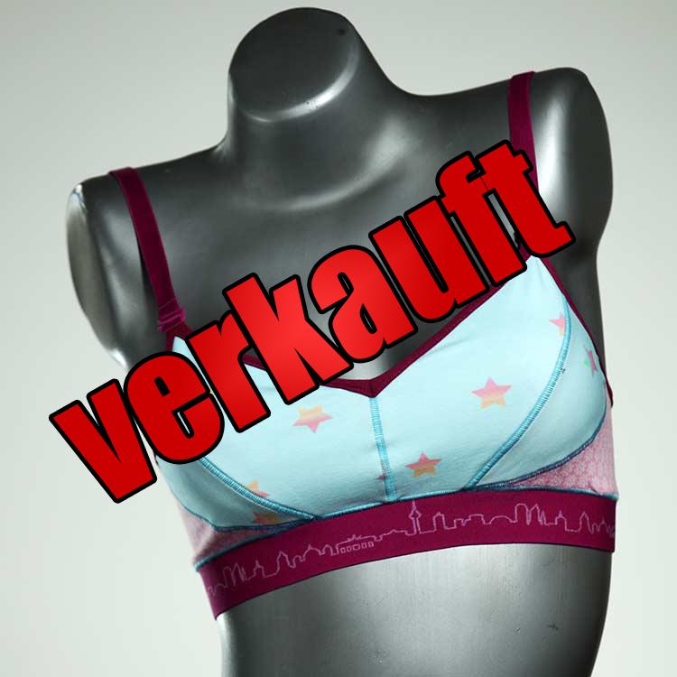 bequeme handgemachte gemusterte süße BH, Büsternhalter aus Baumwolle, Damenunterwäsche