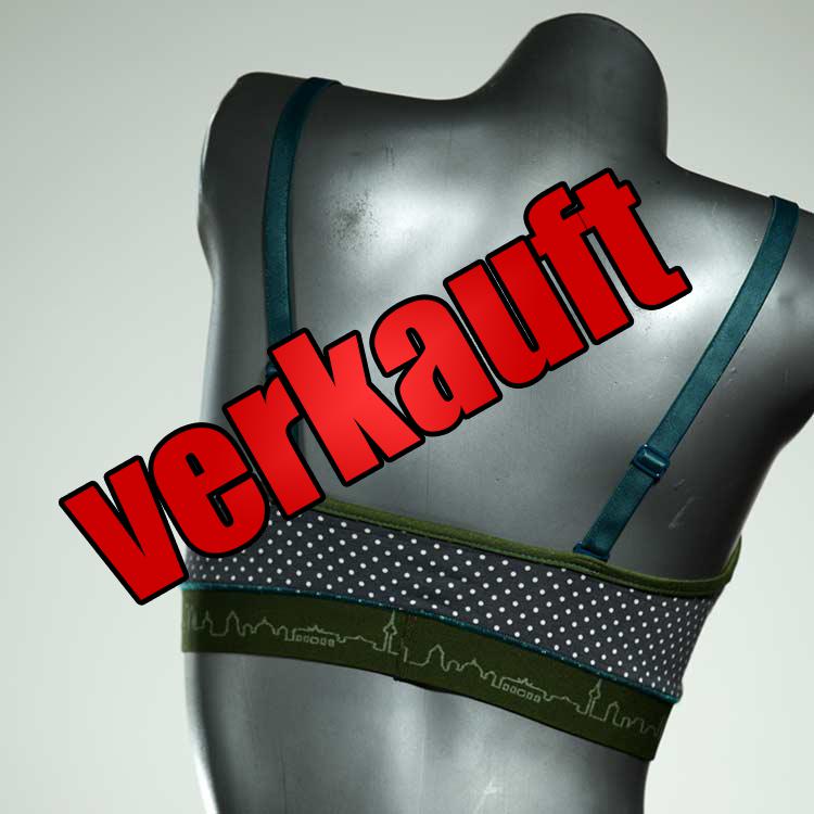 ökologische handgemachte farbige preiswerte BH, Büsternhalter aus Baumwolle, Damenunterwäsche