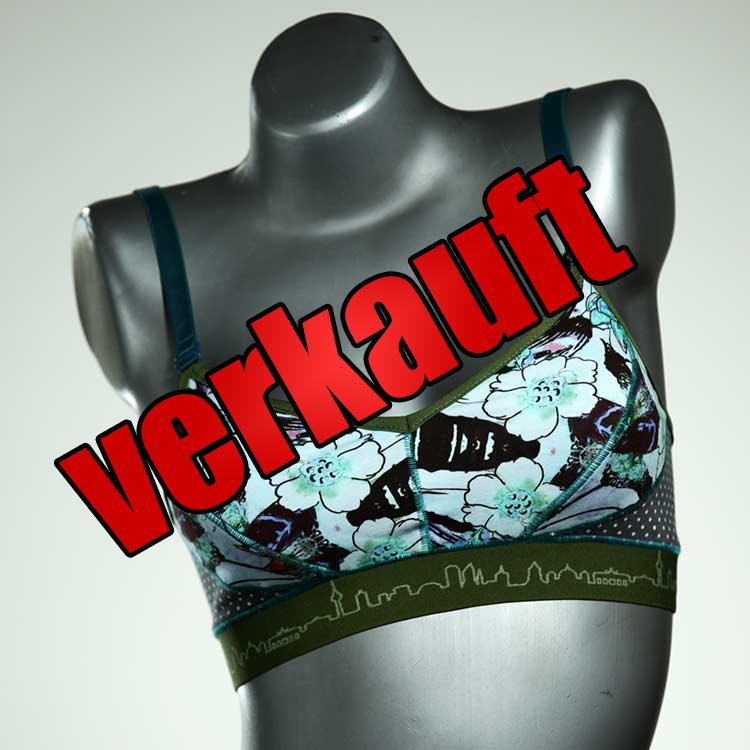 ökologische handgemachte farbige preiswerte BH, Büsternhalter aus Baumwolle, Damenunterwäsche