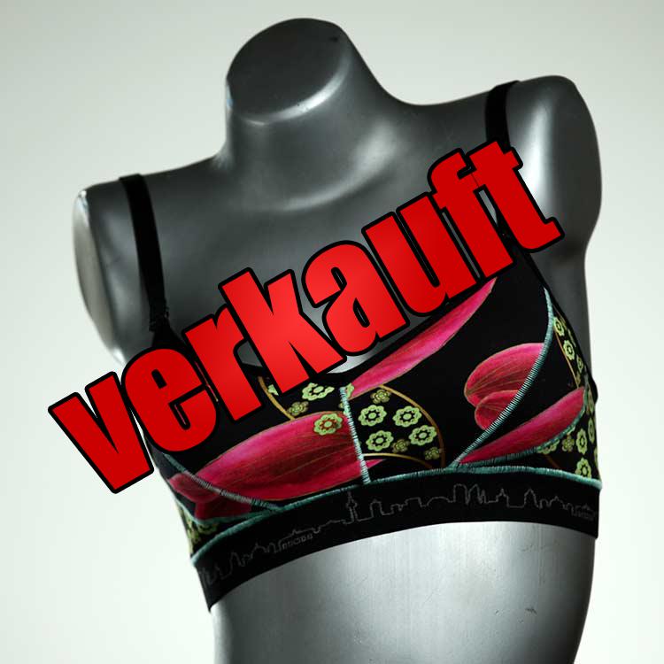 günstige nachhaltige ökologische gemusterte BH, Büsternhalter aus Baumwolle, Damenunterwäsche
