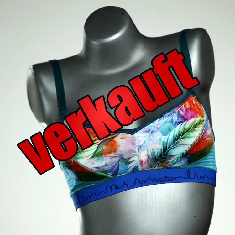 farbige nachhaltige sexy handgemachte BH, Büsternhalter aus Baumwolle, Damenunterwäsche