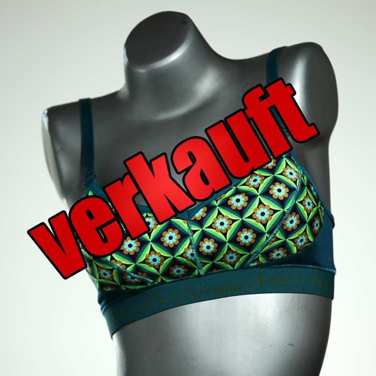 farbige günstige handgemachte bunte BH, Büsternhalter aus Baumwolle, Damenunterwäsche