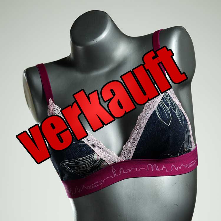 gemusterte günstige bunte preiswerte BH, Büsternhalter aus Baumwolle, Damenunterwäsche