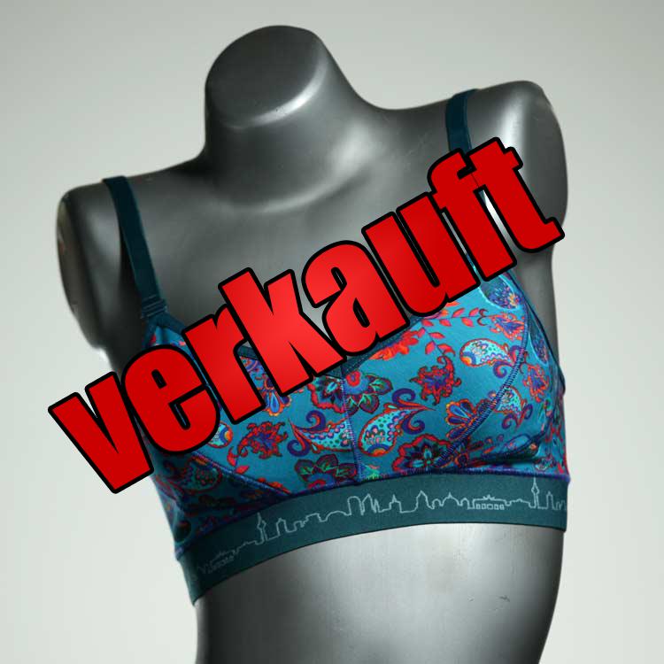 ökologische nachhaltige attraktive bunte BH, Büsternhalter aus Baumwolle, Damenunterwäsche