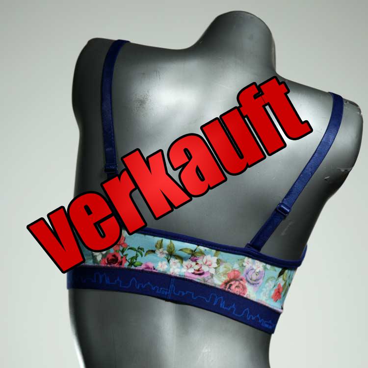 schöne bunte handgemachte ökologische BH, Büsternhalter aus Baumwolle, Damenunterwäsche
