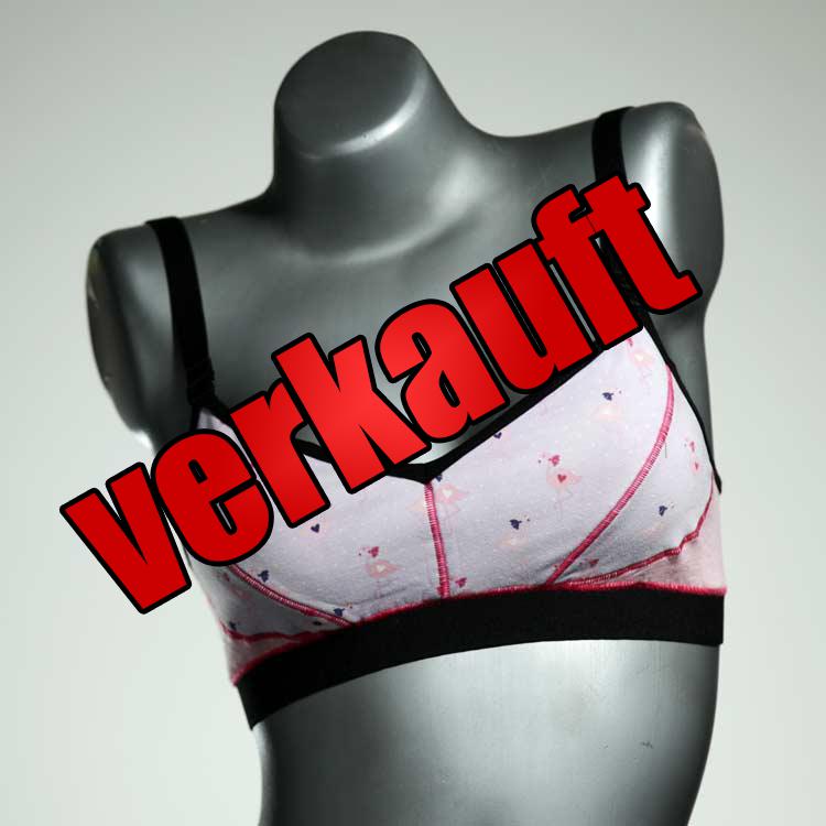 handgemachte attraktive bunte günstige BH, Büsternhalter aus Baumwolle, Damenunterwäsche