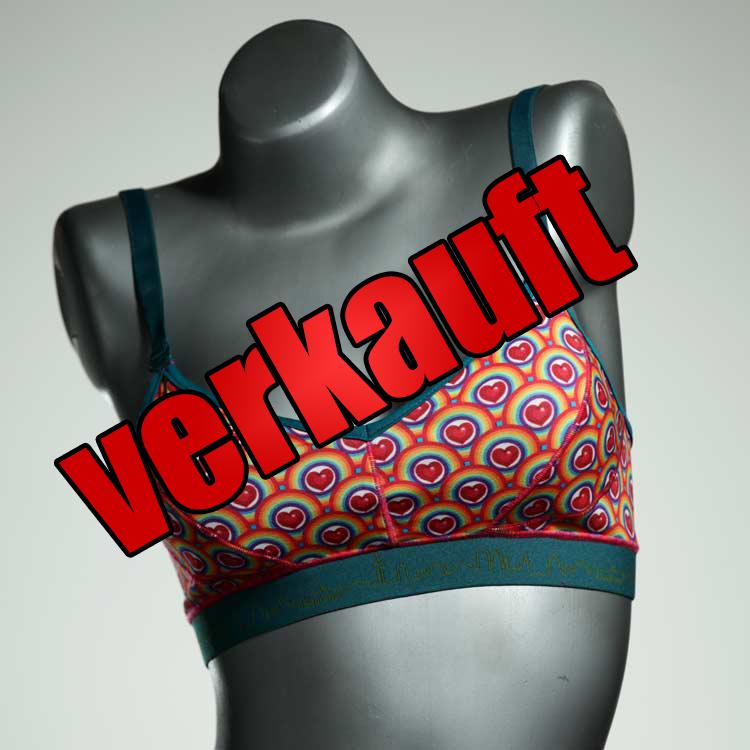 sexy bunte ökologische handgemachte BH, Büsternhalter aus Baumwolle, Damenunterwäsche