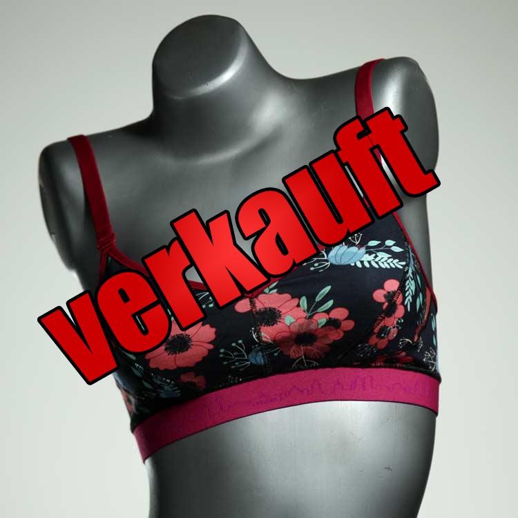 nachhaltige handgemachte bunte farbige BH, Büsternhalter aus Baumwolle, Damenunterwäsche
