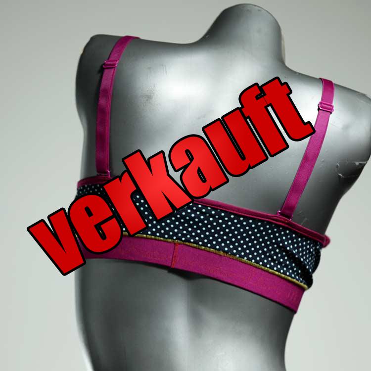 gemusterte handgemachte schöne preiswerte BH, Büsternhalter aus Baumwolle, Damenunterwäsche
