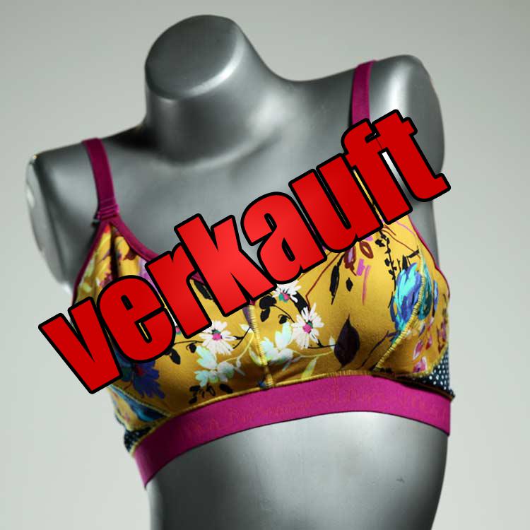 gemusterte handgemachte schöne preiswerte BH, Büsternhalter aus Baumwolle, Damenunterwäsche
