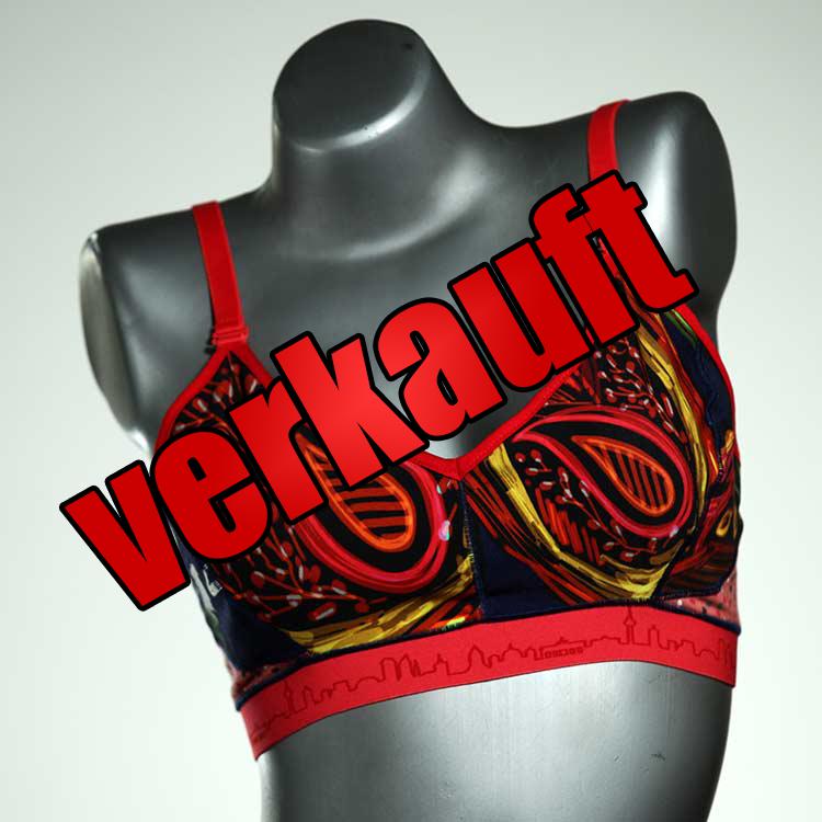 farbige handgemachte ökologische günstige BH, Büsternhalter aus Baumwolle, Damenunterwäsche