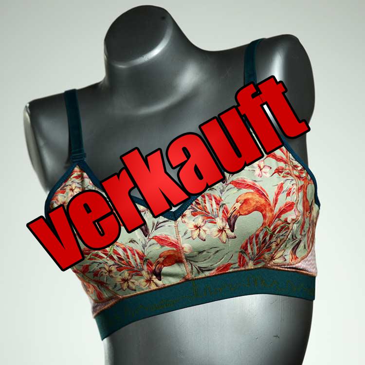 günstige ökologische preiswerte gemusterte BH, Büsternhalter aus Baumwolle, Damenunterwäsche