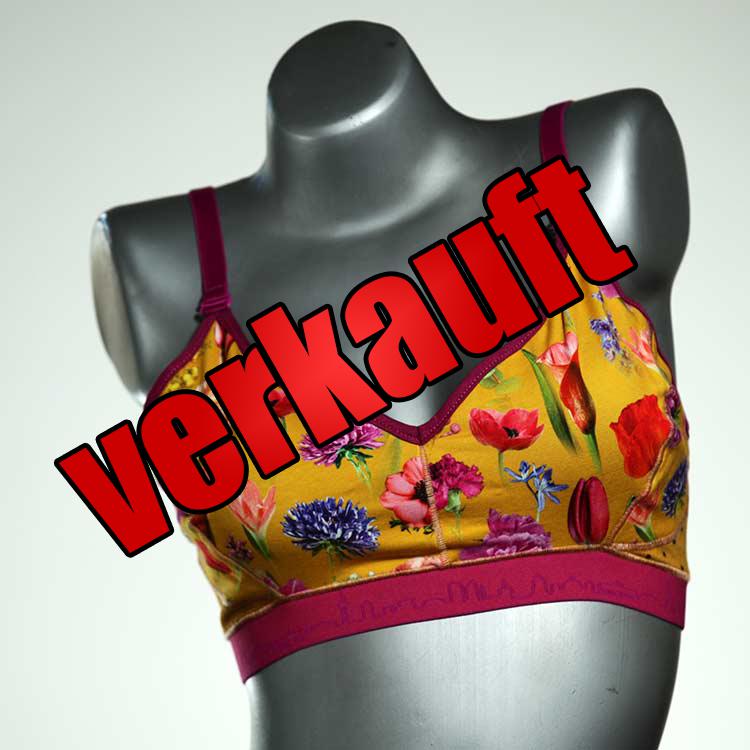 gemusterte farbige sexy bequeme BH, Büsternhalter aus Baumwolle, Damenunterwäsche