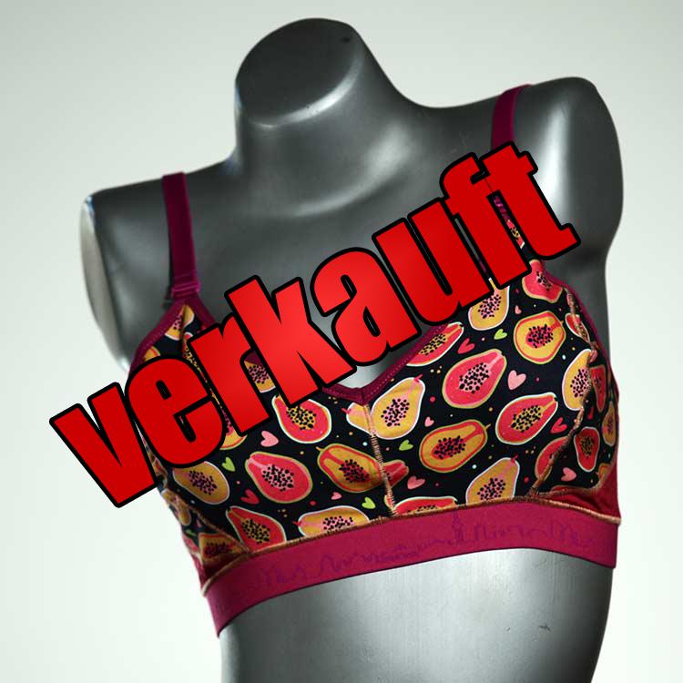gemusterte bequeme attraktive sexy BH, Büsternhalter aus Baumwolle, Damenunterwäsche