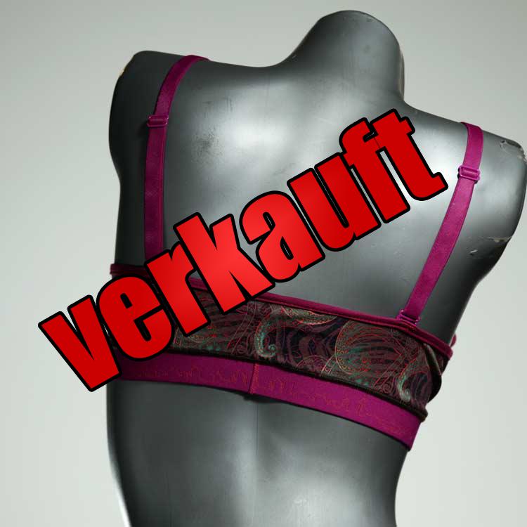 gemusterte handgemachte schöne farbige BH, Büsternhalter aus Baumwolle, Damenunterwäsche