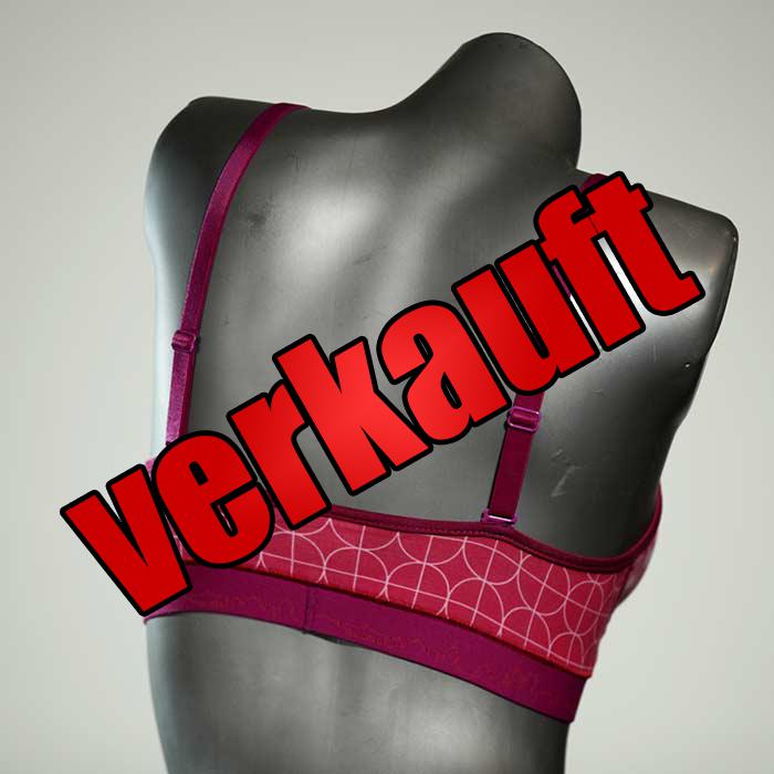 gemusterte sexy ökologische bequeme BH, Büsternhalter aus Baumwolle, Damenunterwäsche