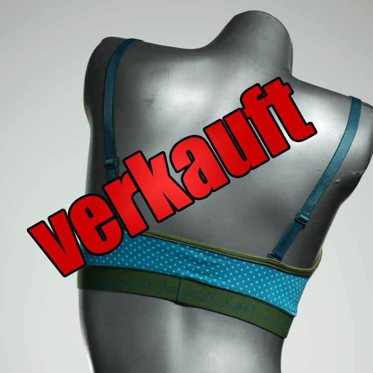 handgemachte günstige preiswerte gemusterte BH, Büsternhalter aus Baumwolle, Damenunterwäsche