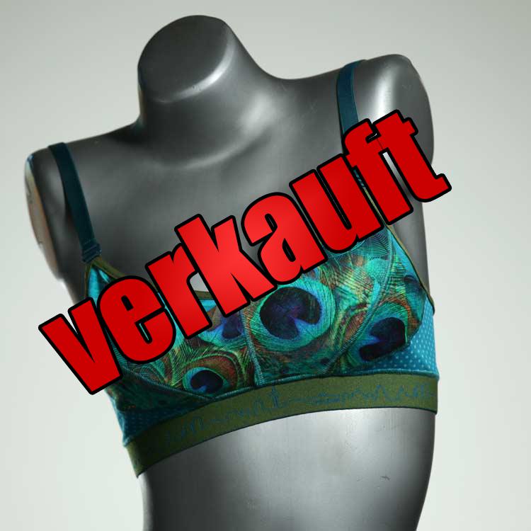 handgemachte günstige preiswerte gemusterte BH, Büsternhalter aus Baumwolle, Damenunterwäsche